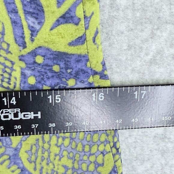 Rabbit Designs Dress Womens Sz 10 Blue Green Floral Print Round Neck Sleeveless - Picture 9 of 12